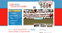 Desktop Screenshot of kidsunlimitedschool-anu.com