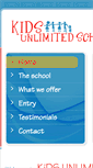 Mobile Screenshot of kidsunlimitedschool-anu.com